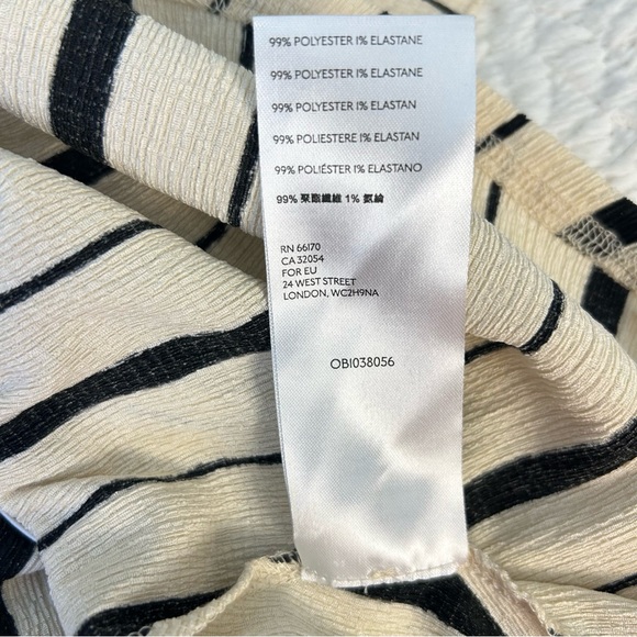 🎉HP🎉 Anthropologie Maeve Rita Striped Ruffled One Shoulder Top - Picture 8 of 8